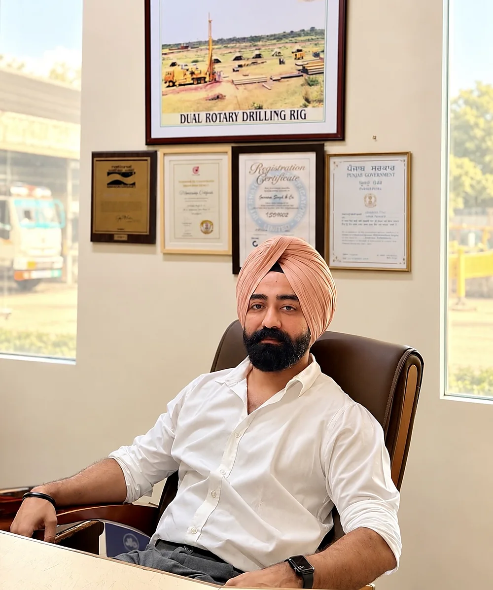 Harkamaldeep Singh Saini at the Chandigarh office