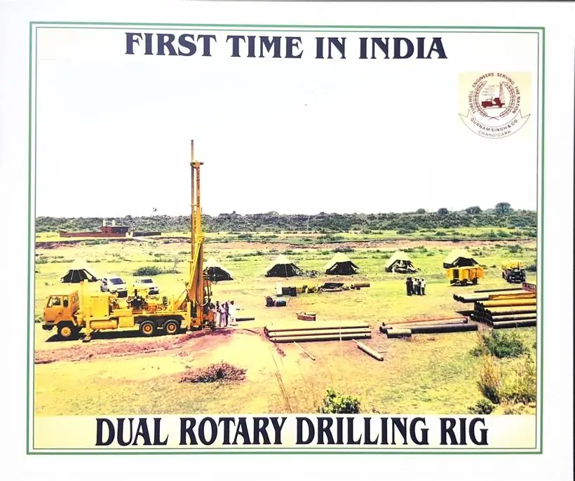 First time in India — Dual Rotary drilling rig on site