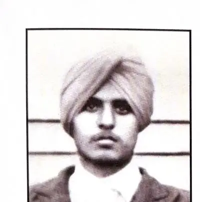 Sardar Gurnam Singh Saini as a young man